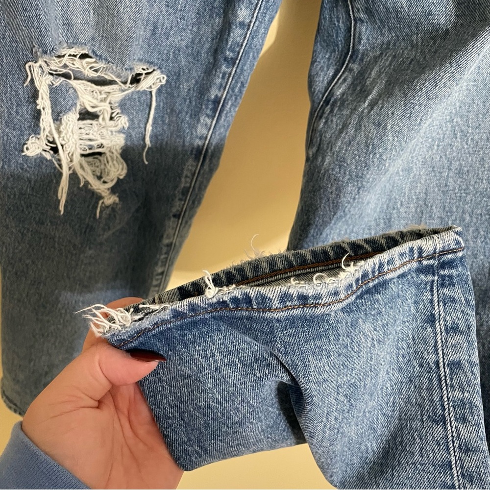 Madewell The Perfect Vintage Straight Jean Size‎ 29 Distressed - Picture 2 of 6